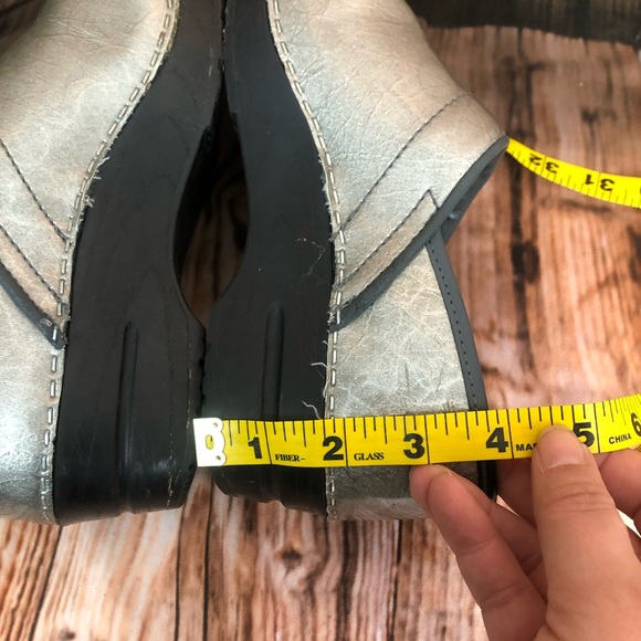 Sanita The Original Danish Clogs Marbled Iridescent Silver - Picture 10 of 11